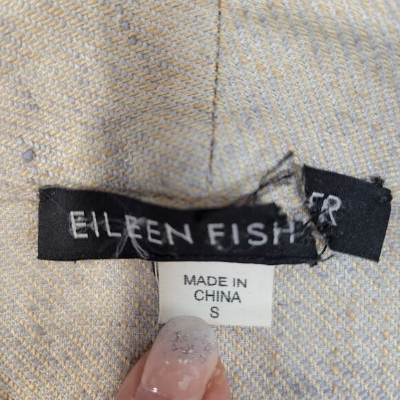 Eileen Fisher Lightweight Cardigan Jacket Size Small Linen Viscose Neutral Beige - Picture 5 of 8